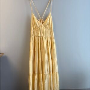 Abercrombie and fitch Yellow Maxi Dress